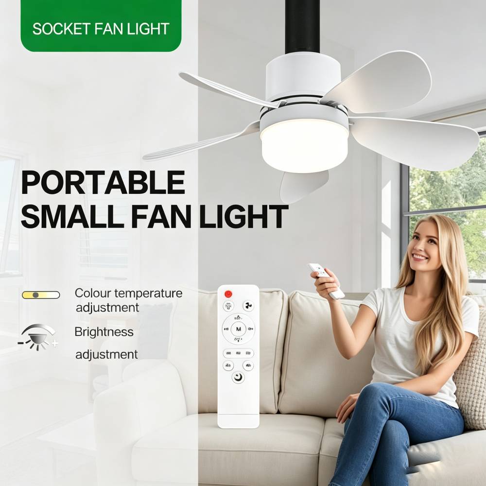 Led Lighting Decor - مروحة سقف صغيرة مع إضاءة LED