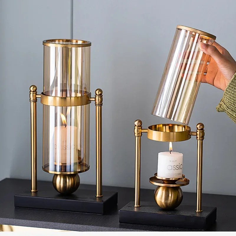 Lighting Home Decor Products - تماثيل زجاجية معدنية مصغرة للديكور، زينة