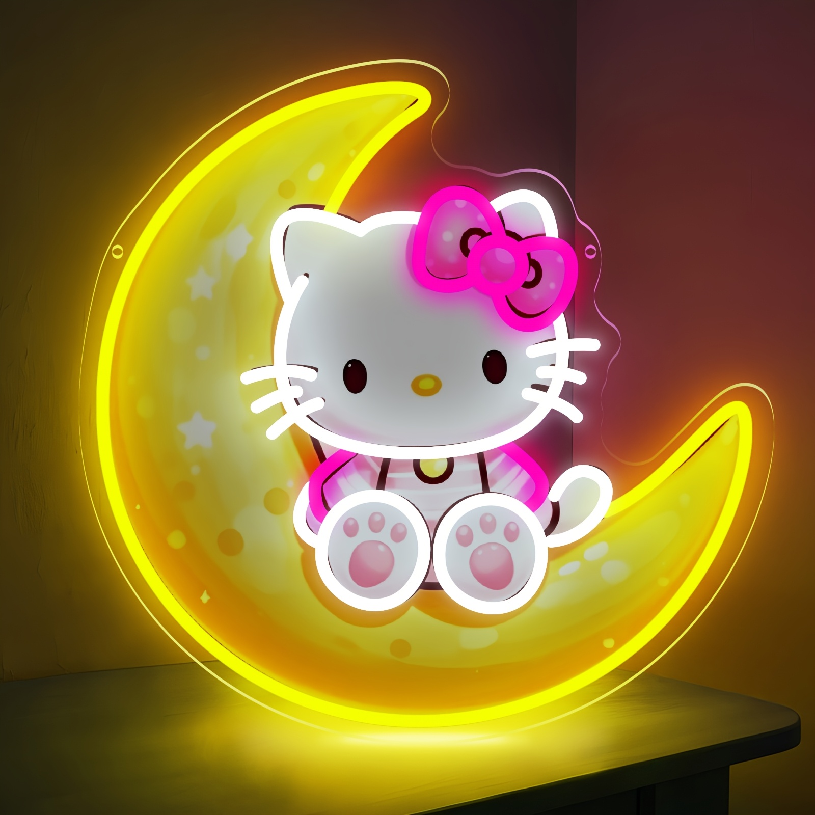 Lighting Room Decor Items - مصباح نيون لطيف على شكل هالو