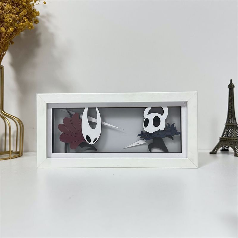 Lighting Room Decor Items - صندوق إضاءة ورقي بتصميم هولو نايت،