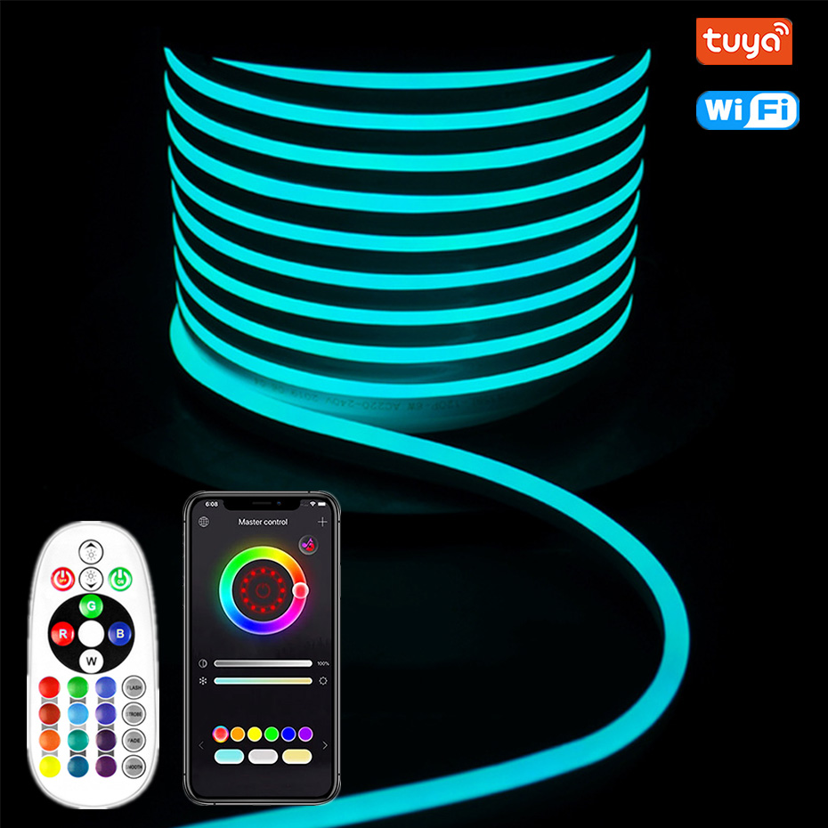 Decor Lighting Uk - شريط إضاءة LED نيون RGB مقاوم