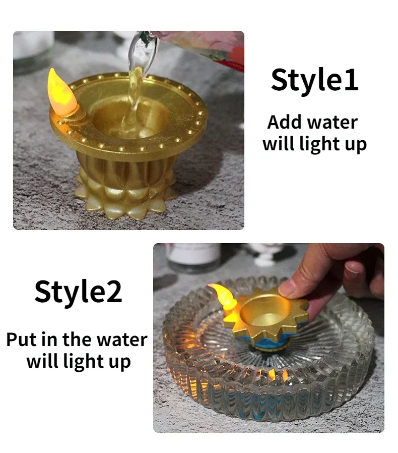 12 قطعة شمعة استشعار المياه ال - مراجعة Decor Lighting India وسعره