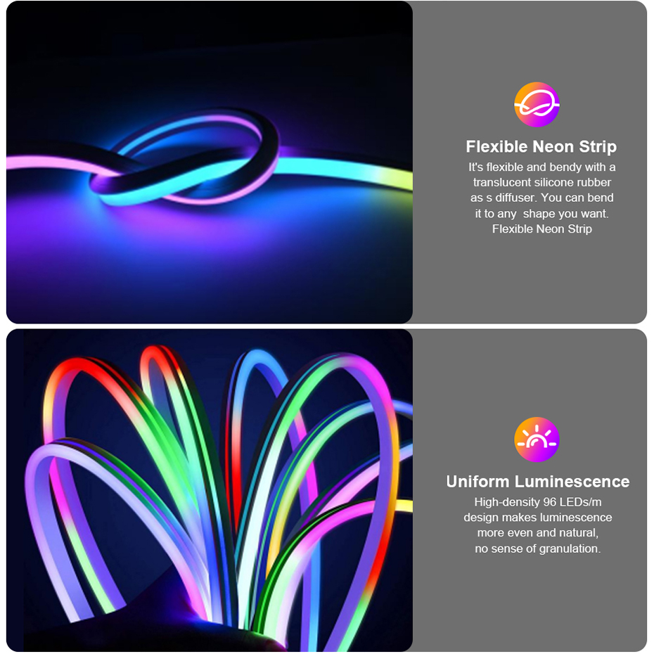 شريط إضاءة نيون LED بتقنية RGB - مراجعة Decor Lighting Uk وسعره
