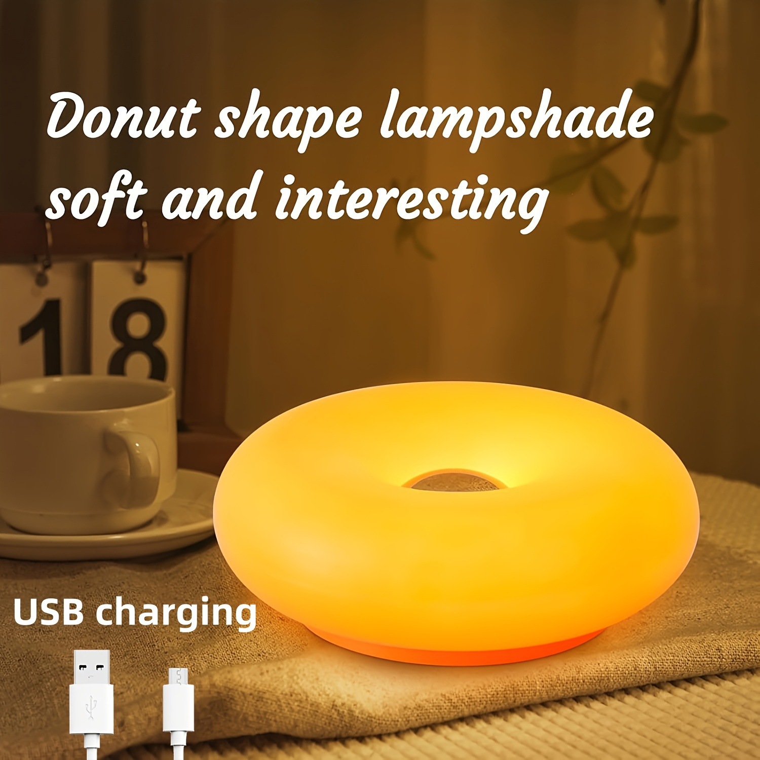 مصباح دونات بتصميم عصري قديم ا - مراجعة Lighting Decor For Living Room وسعره
