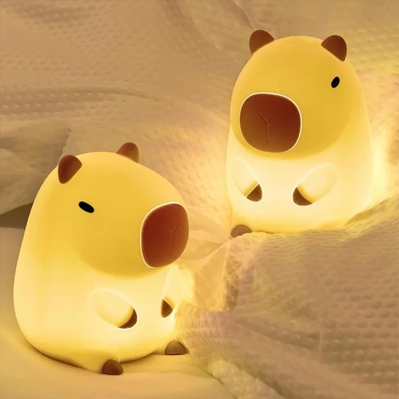 مصباح ليلي لطيف على شكل كابيبا - مراجعة Lighting Room Decor Items وسعره